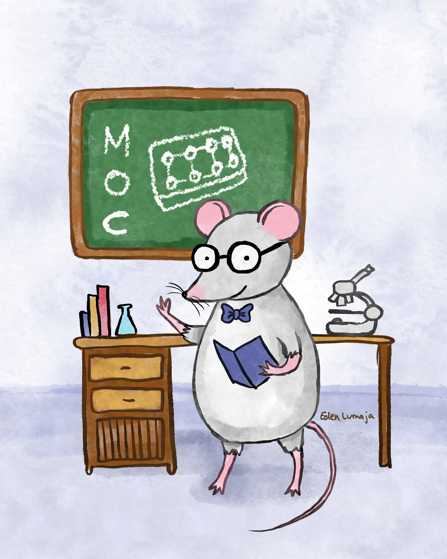 Illustration einer Maus als Symbol für Tierversuche